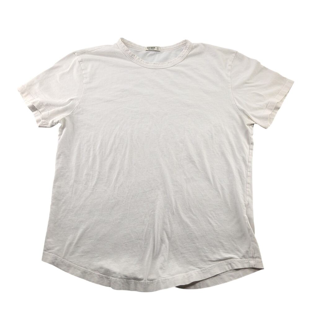 Buck Mason Slub Curved Hem T Shirt Men's Small Quiet Luxury Americana